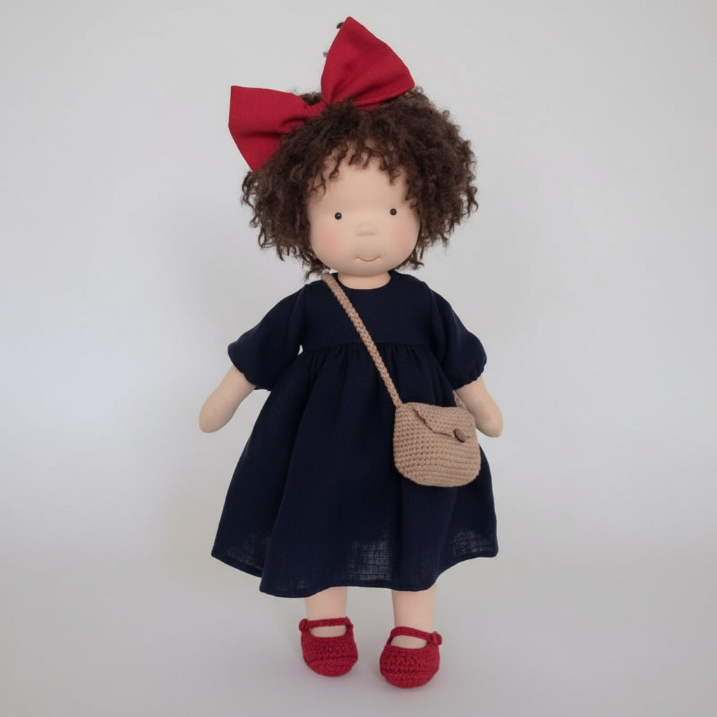 BowLift | Handmade Waldorf Doll Made of Cotton for Creative Play