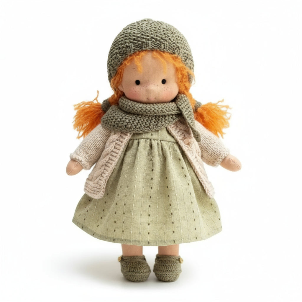 BowLift | Handmade Waldorf Doll Made of Cotton for Creative Play