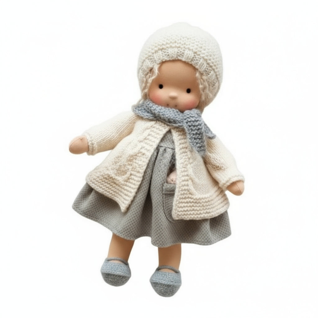 BowLift | Handmade Waldorf Doll Made of Cotton for Creative Play