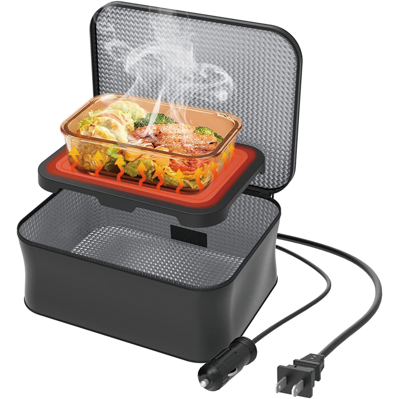 BowLift | 12V /110V Electric Home/Office Food Warmer, Lunch Box Personal Food Warmer Microwave Heated Lunch Box, Portable Oven for Office/Home/Truck/Outdoor