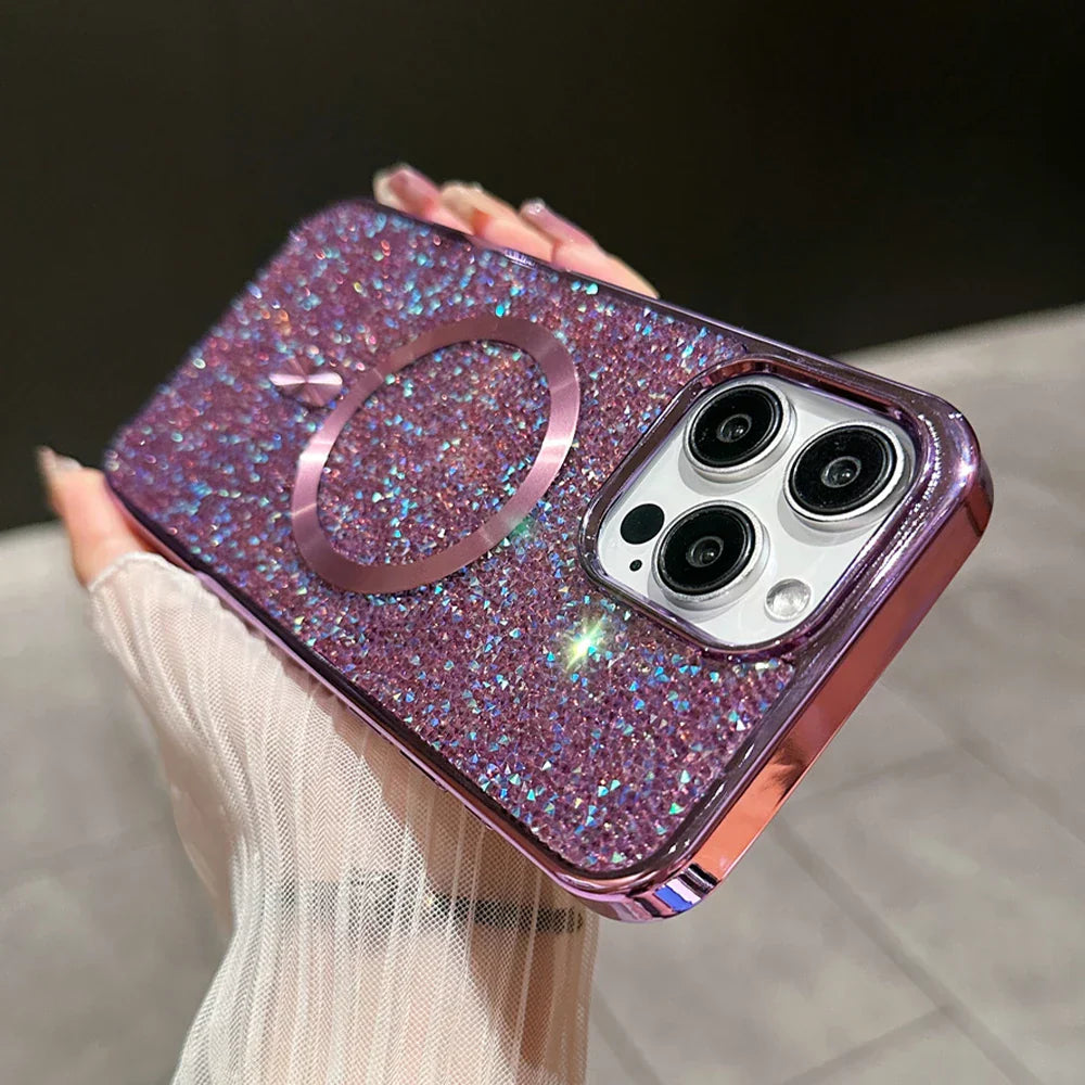 BowLift | Bling Glitter Magnetic Case for iPhone
