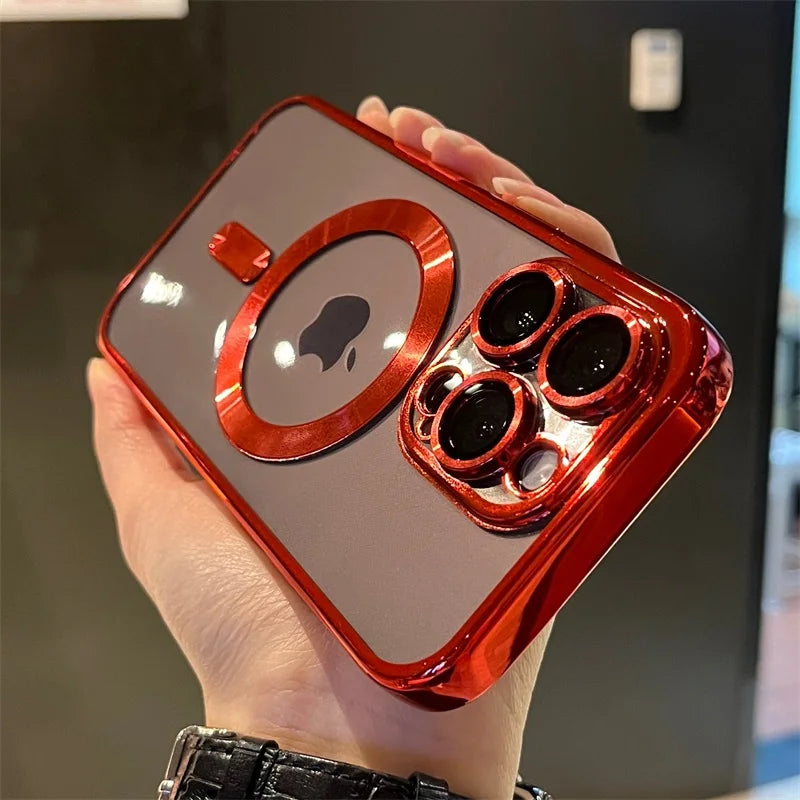 BowLift | Plating Clear Soft Magnetic Case for iPhone