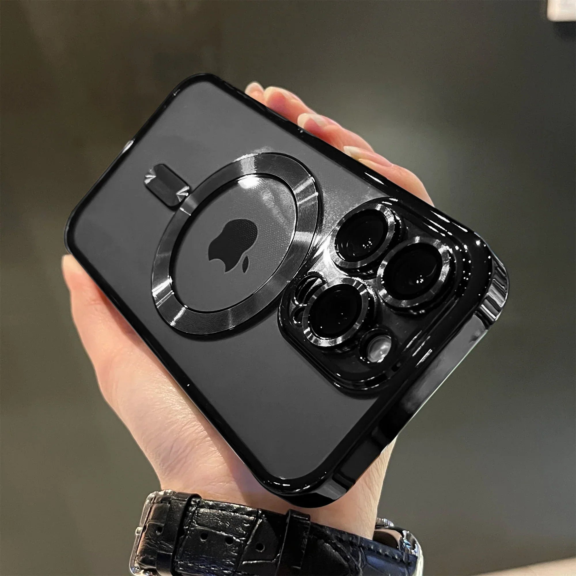 BowLift | Plating Clear Soft Magnetic Case for iPhone