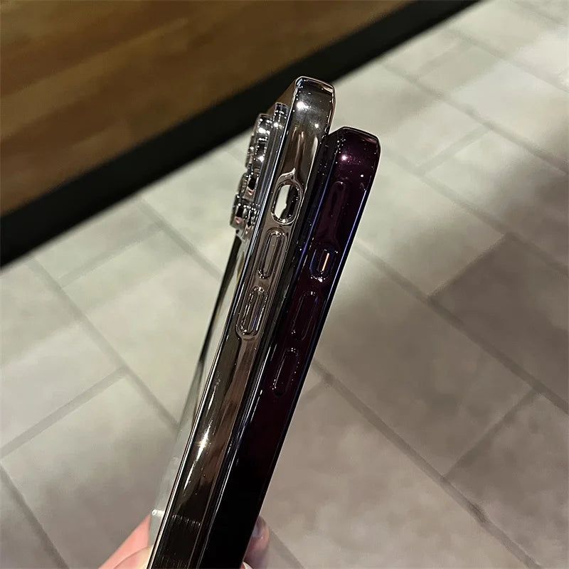 BowLift | Plating Clear Soft Magnetic Case for iPhone