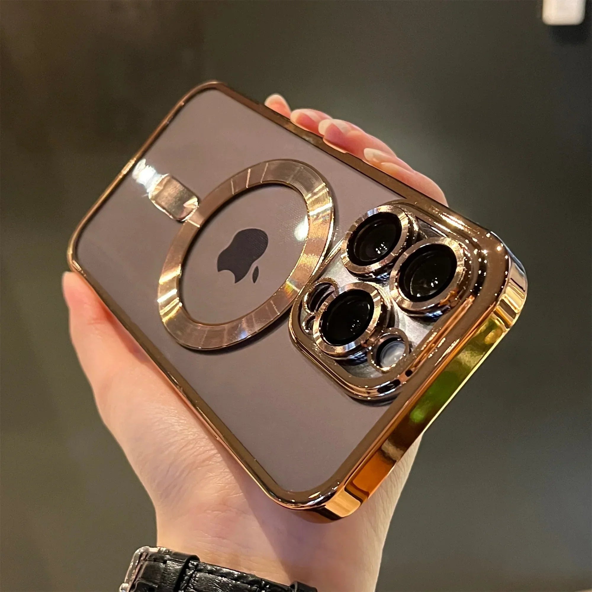BowLift | Plating Clear Soft Magnetic Case for iPhone