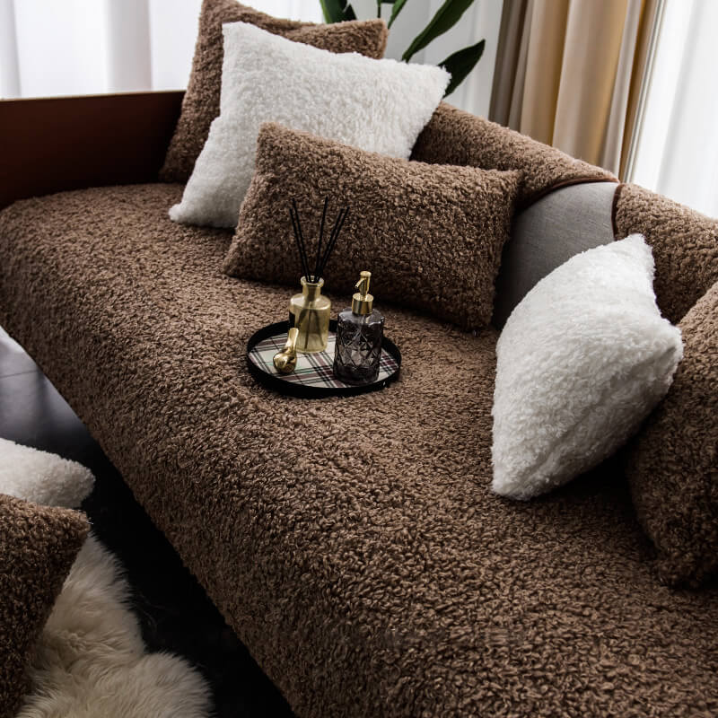 BowLift | Luxury Warm Fleece Furniture Protection Mat Non-Slip Sofa Cover