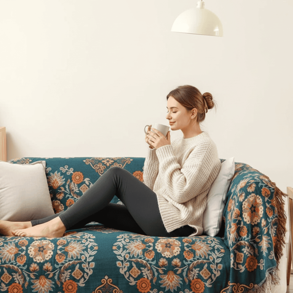 BowLift | Double-sided Marigold Blanket for All Seasons