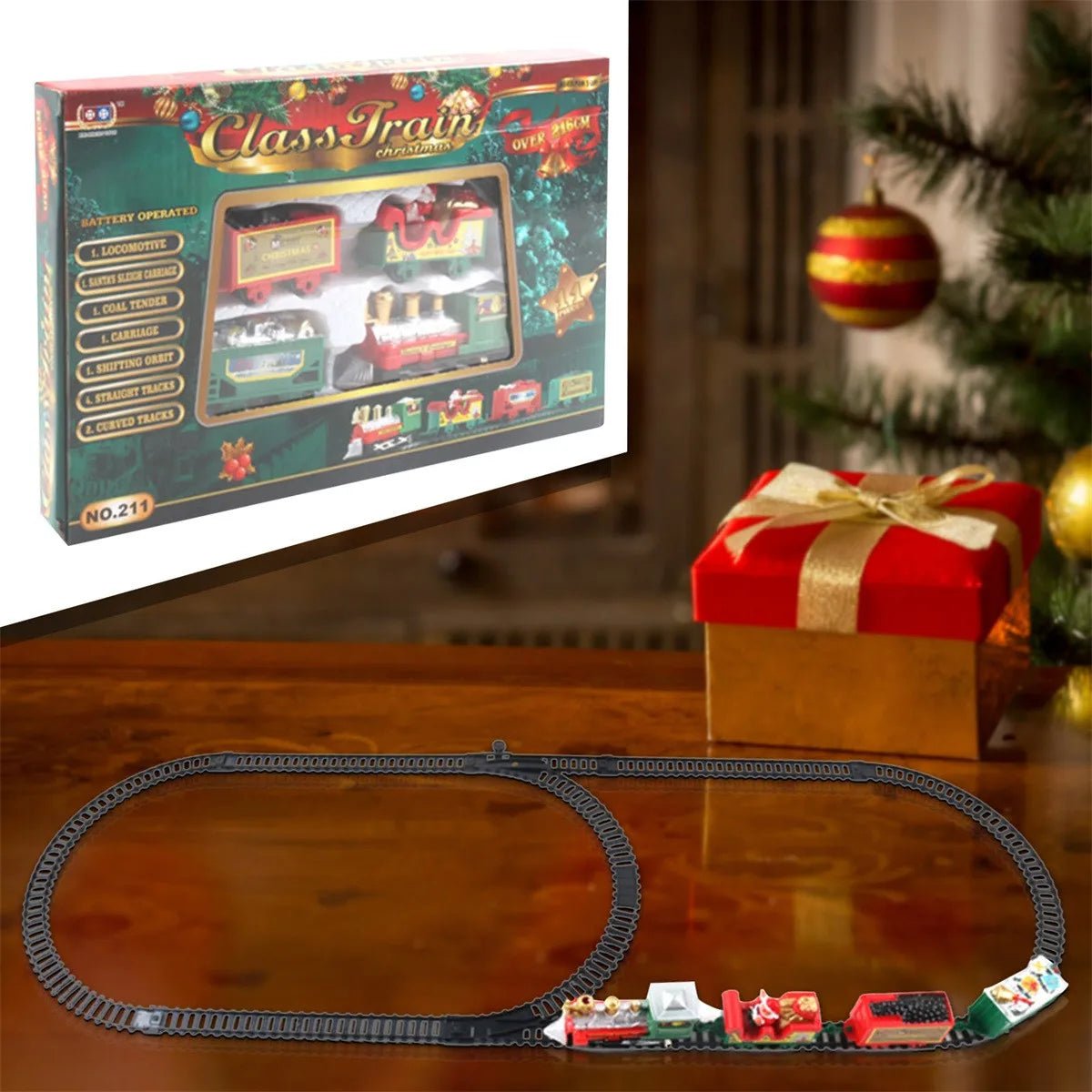 BowLift | Electric Christmas Tree Train with Realistic Details and Quick Assembly