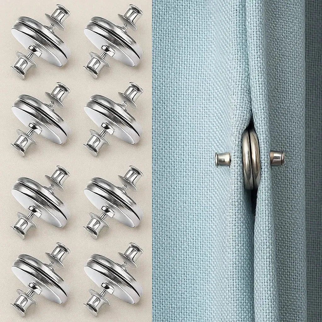 BowLift | Magnetic Curtain Clips — Light Blocking Alloy Clips