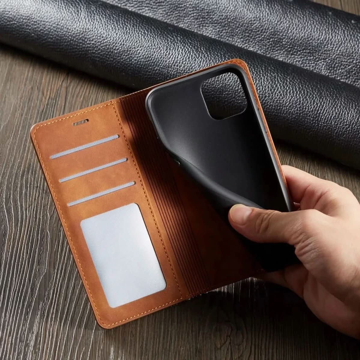 BowLift | Elegant leather case with magnetic closure for optimum protection