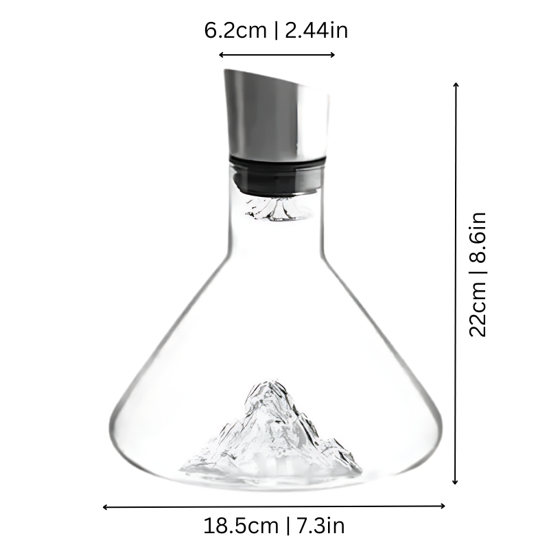 BowLift | Premium Wine Decanter | Lead-Free Crystal with Quick Aeration & Filtration for Enhanced Flavor Experience