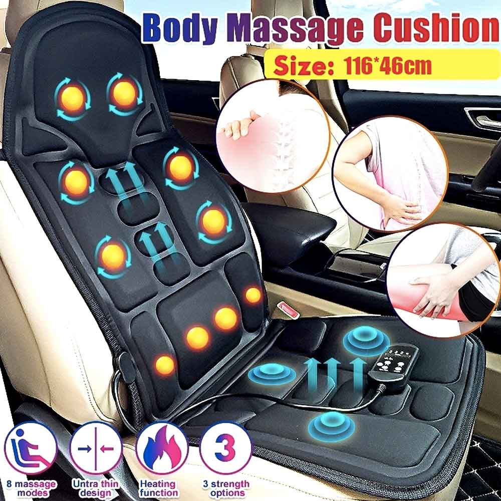 BowLift | Fashion massage chair pad with heated neck pillow for car and home
