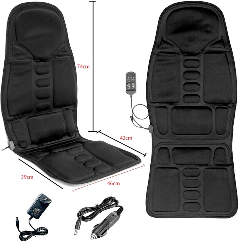 BowLift | Fashion massage chair pad with heated neck pillow for car and home
