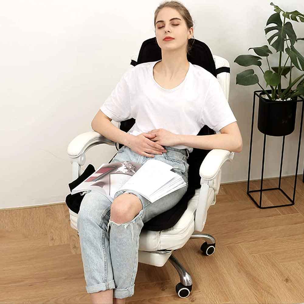 BowLift | Fashion massage chair pad with heated neck pillow for car and home