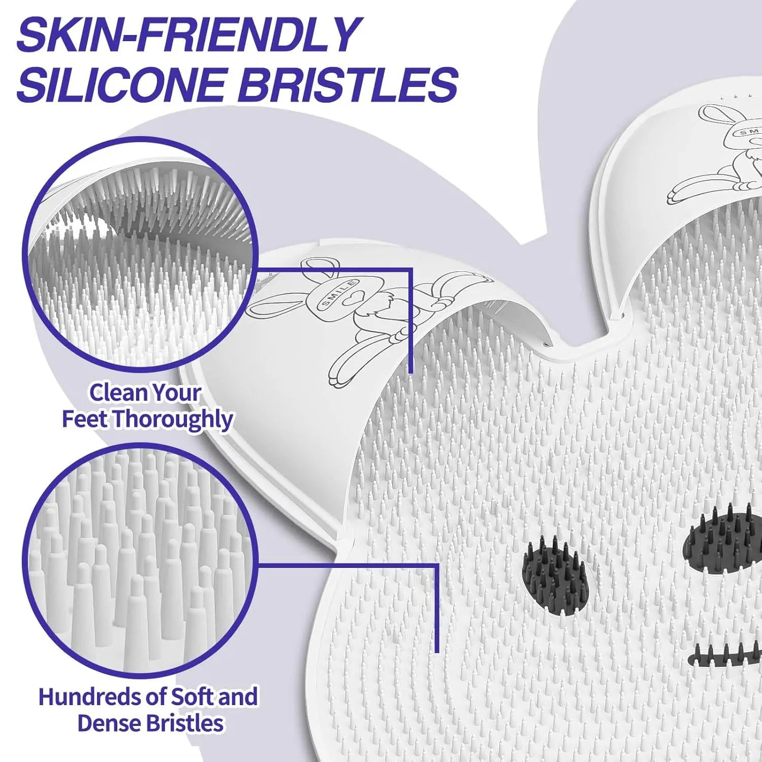BowLift | Massage foot mat in rabbit shape – Promotes circulation & smooth foot skin