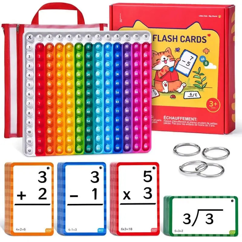 BowLift | Math-Fidget-Game – Interactive Learning Cards with Pop-It Function!