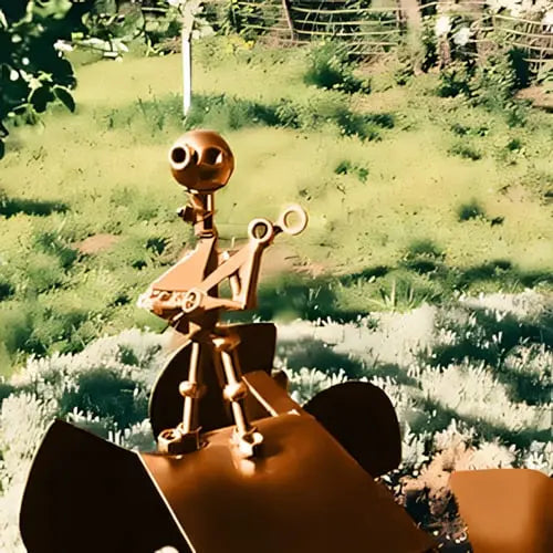 BowLift | Metal Windmill "Rock Band" – Moving Garden Decor with Character