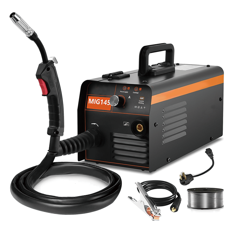 BowLift | 145Amp MIG Welder,110V/220V Flux Core Welder Dual Voltage Gasless MIG Welding Machine IGBT Inverter Portable Welder Machine,Welding Machine 3 in 1