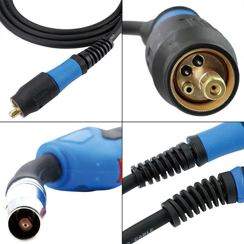 BowLift | 16ft Mig Welding Gun, 180A-500A Torch Stinger Euro Connector for MIG MAG Welding Machine Binzel Type Flexible Head