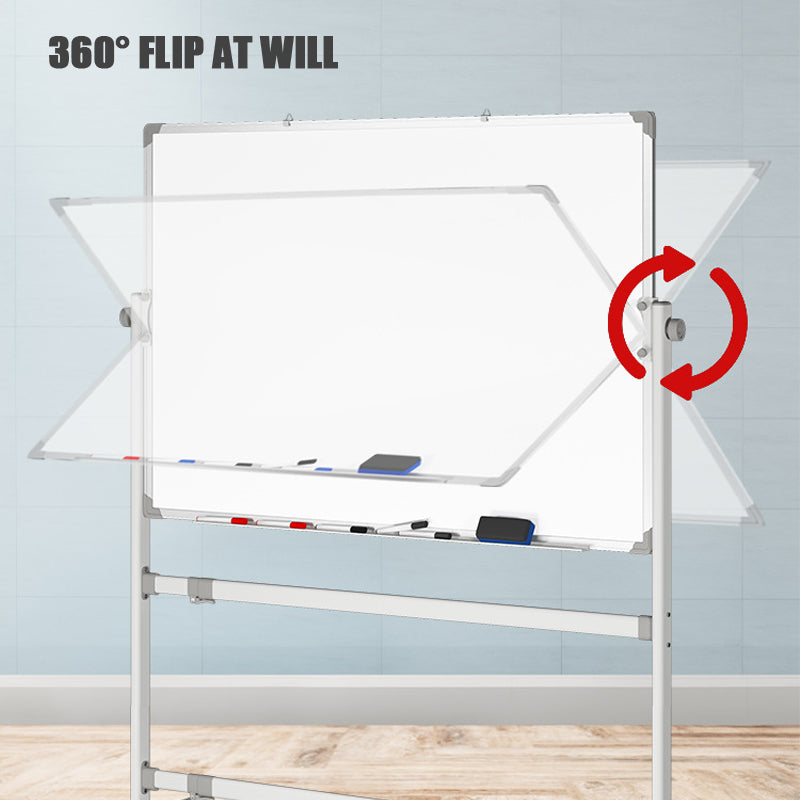 BowLift | Whiteboard Writing Board, Double-Sided Magnetic Office Teaching Home Mobile Blackboard