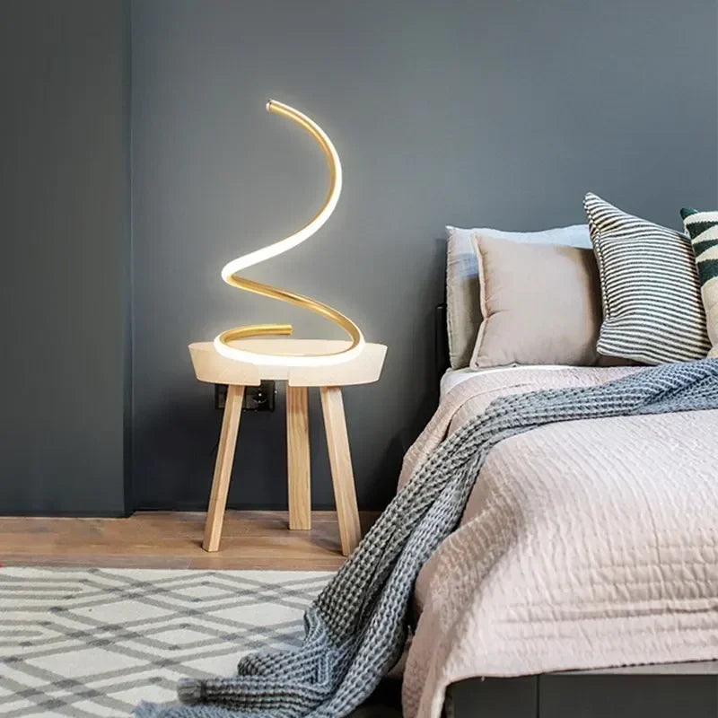 BowLift | GlowStream - Modern LED Table Lamp