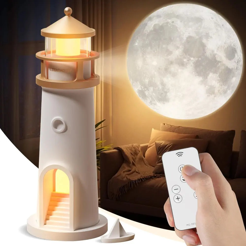 BowLift | Moonlight Lighthouse Night Light – Soothing Glow for Any Room