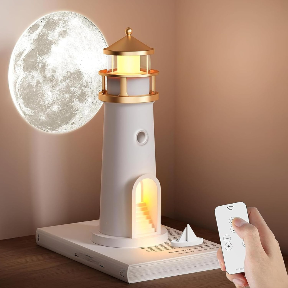 BowLift | Moon Lamp Night Light Lighthouse Design Bedroom Decor