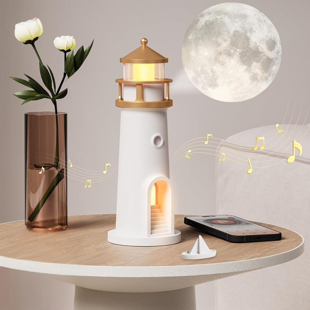 BowLift | Moon Lamp Night Light Lighthouse Design Bedroom Decor