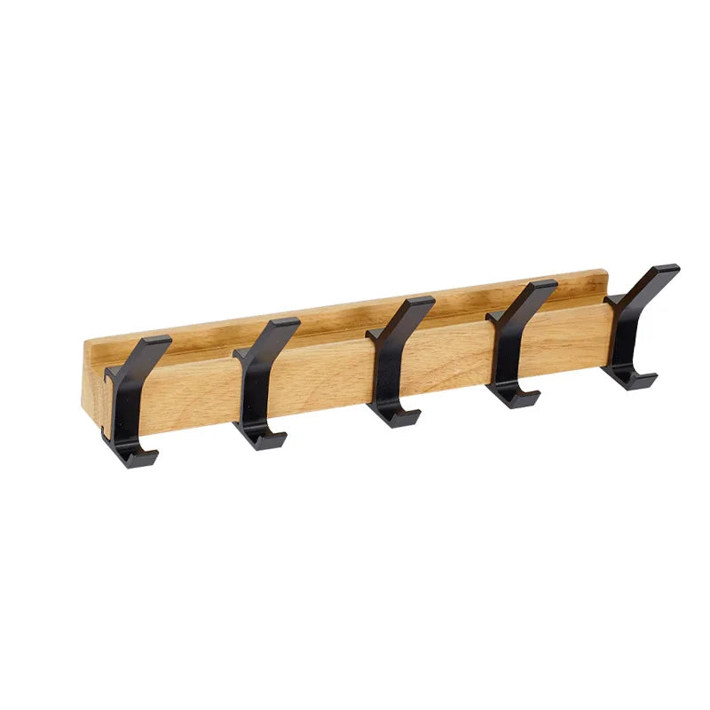 BowLift | Wall wardrobe with movable hooks – Scandinavian design made of wood metal