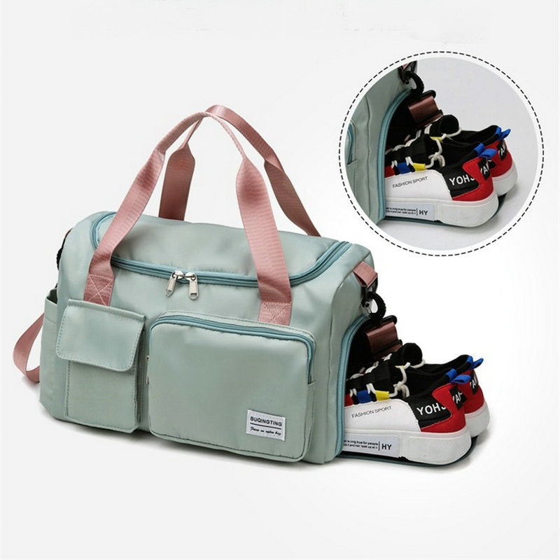 BowLift | Multi-Pocket Travel Bag, Sports and Gym Duffle with Separate Shoe Compartment