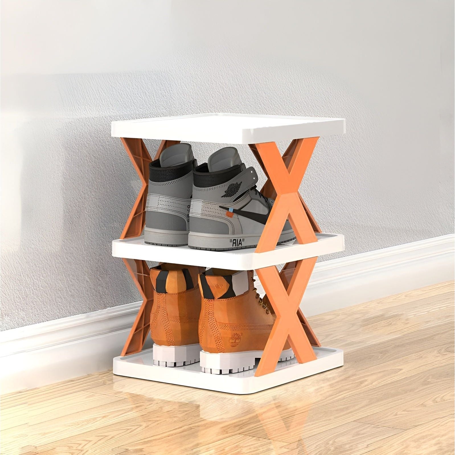 BowLift | FlexiStack Shoe Rack – Foldable Multiple Shoe Organizer for Small Spaces