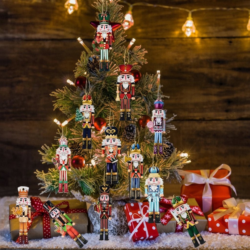 BowLift | Elegant Nutcracker Soldier Set with Festive Finish