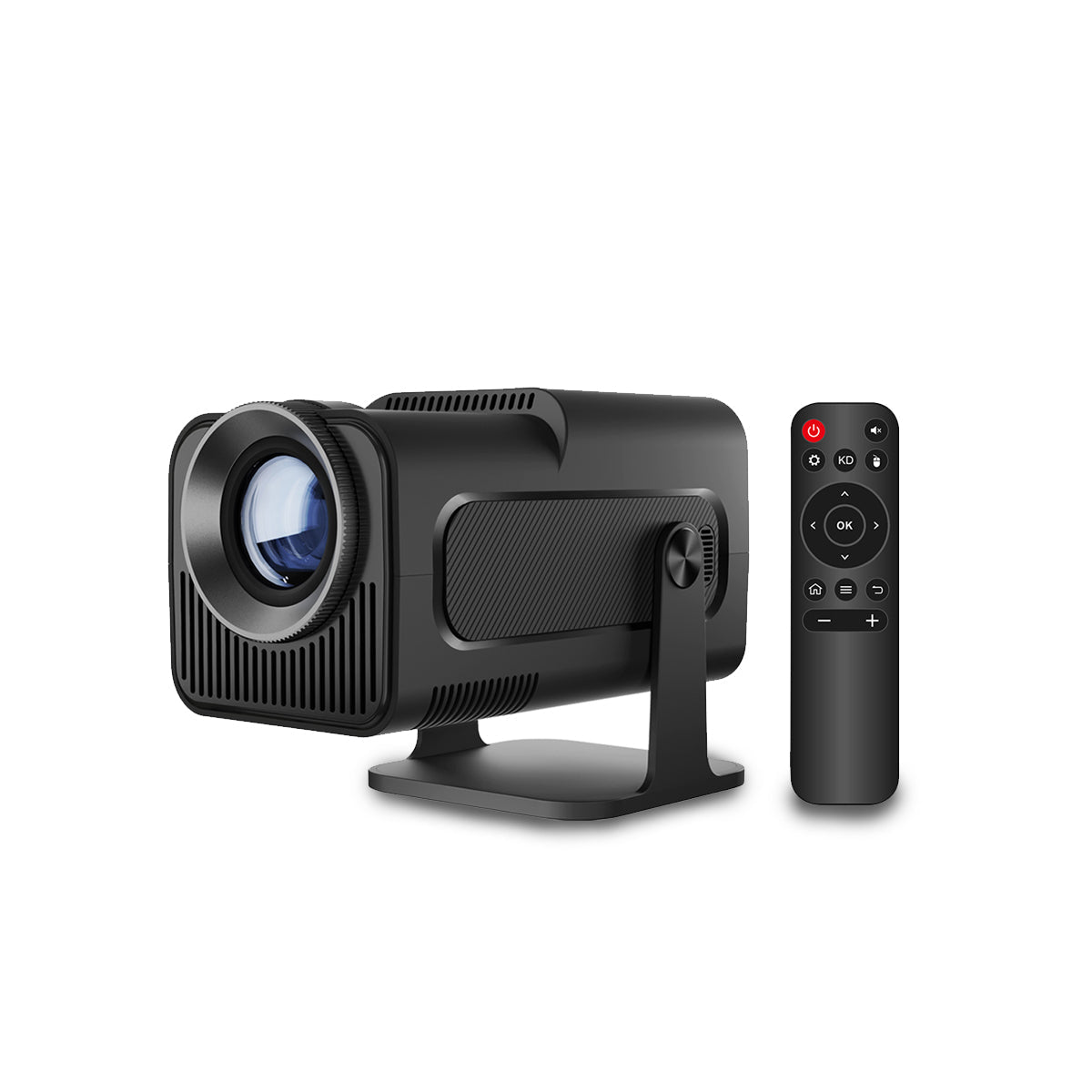 BowLift | CineBeam 4K Mini Projector – Portable Home Cinema with 180° Rotation