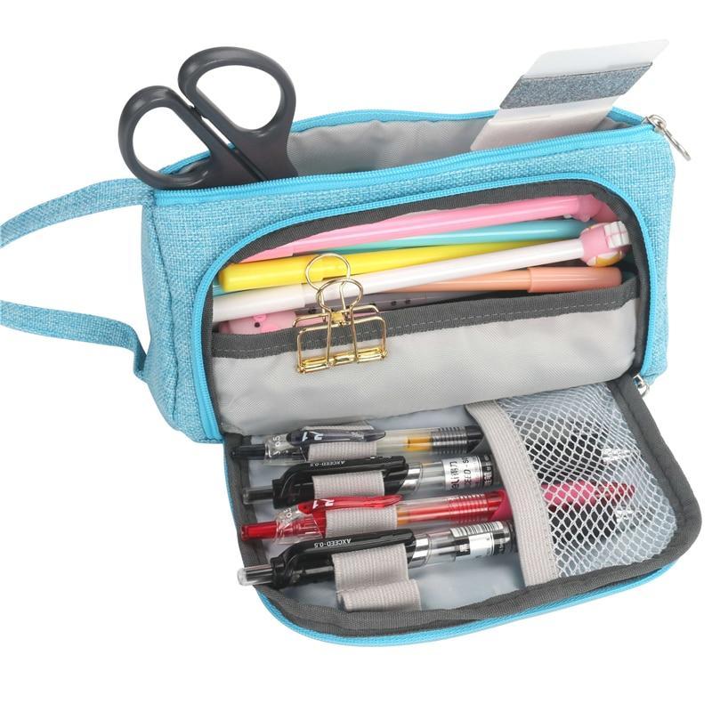 BowLift | IcoolGadgets Super Pencil Case Kawaii Large Capacity Pencilcase School Pen Case Supplies Pencil Bag School Box Pencils Pouch Stationery