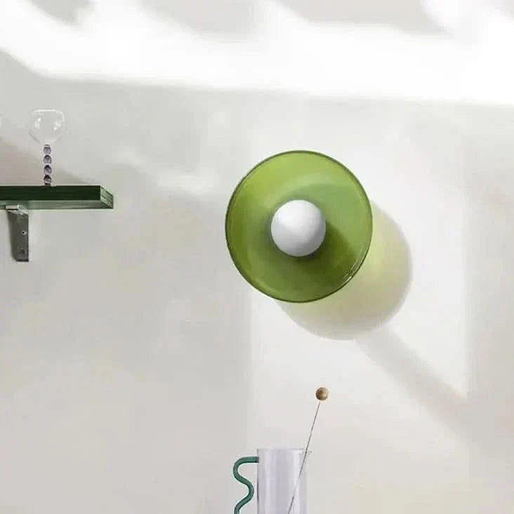 BowLift | GLASSGLOW CEILING LIGHT – Scandinavian ceiling lamp made of glass for a warm & minimalist living ambience