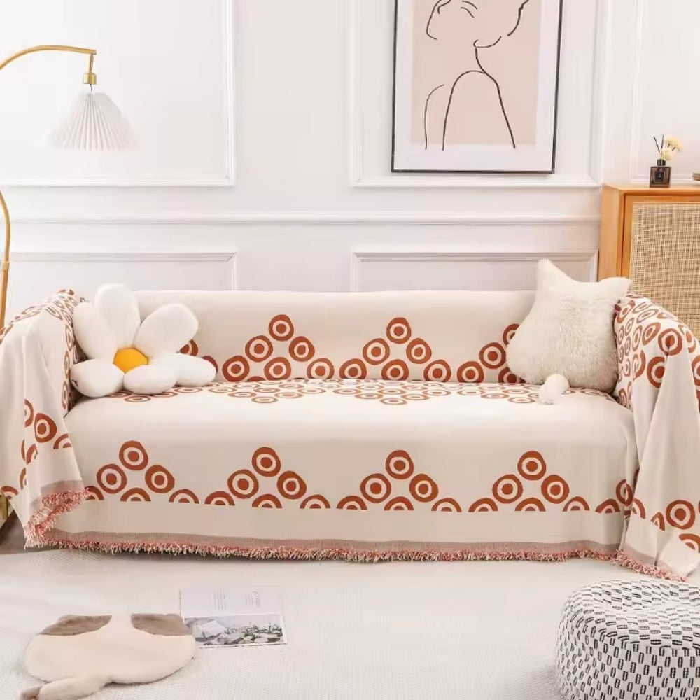 BowLift | Circa Bloom Patterned Chenille Sofa Cover