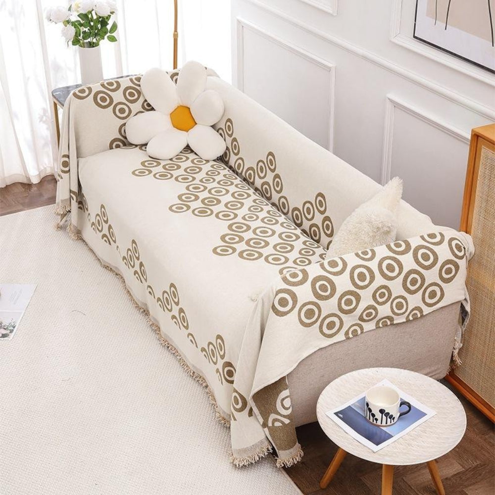 BowLift | Circa Bloom Patterned Chenille Sofa Cover