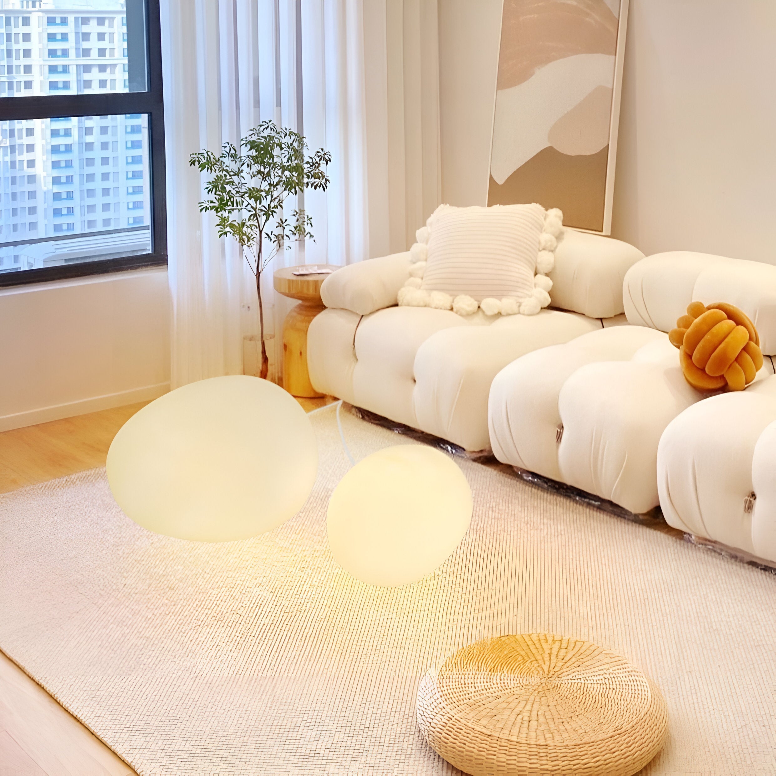 BowLift | Round Metal Table Lamp in Scandinavian Design