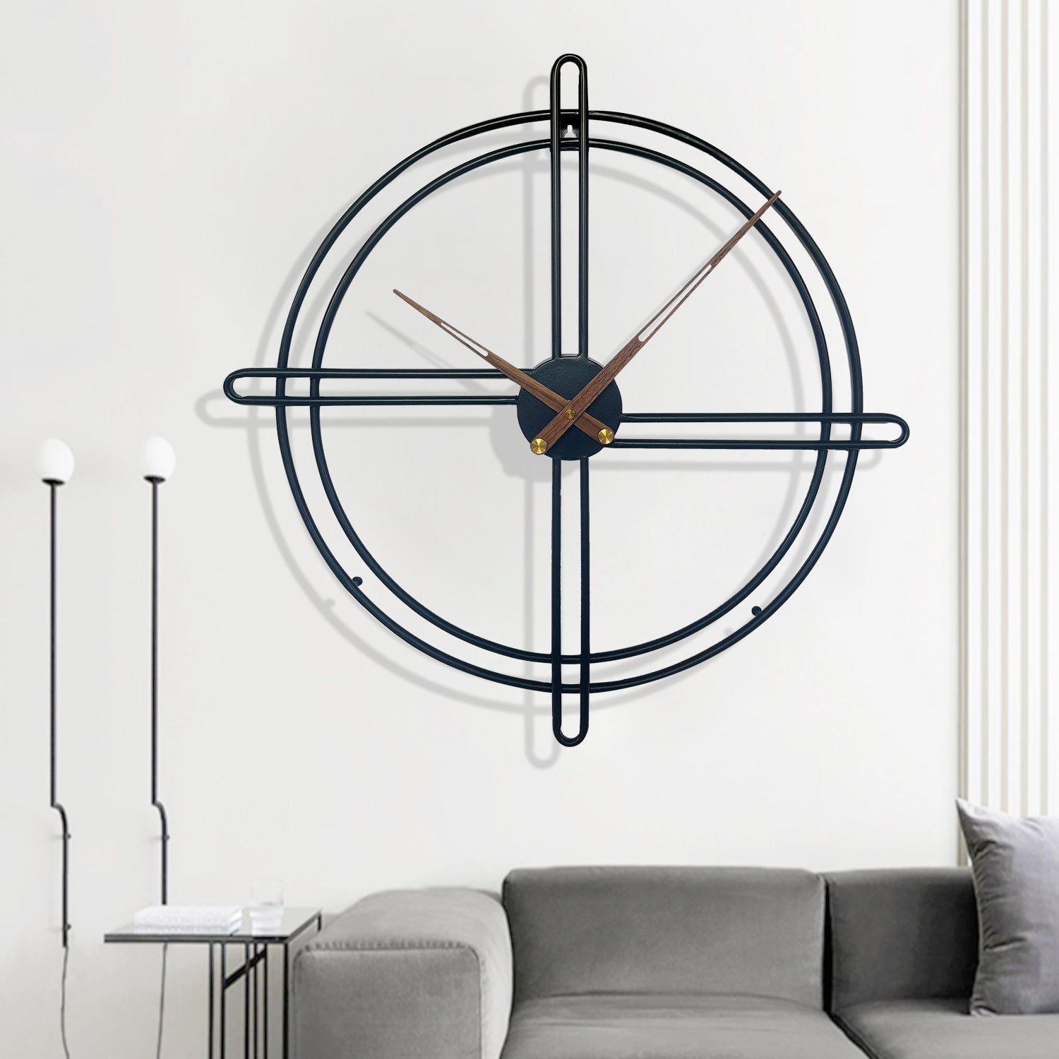 BowLift | Nordic decorative large wall clock for the living room 23 inches