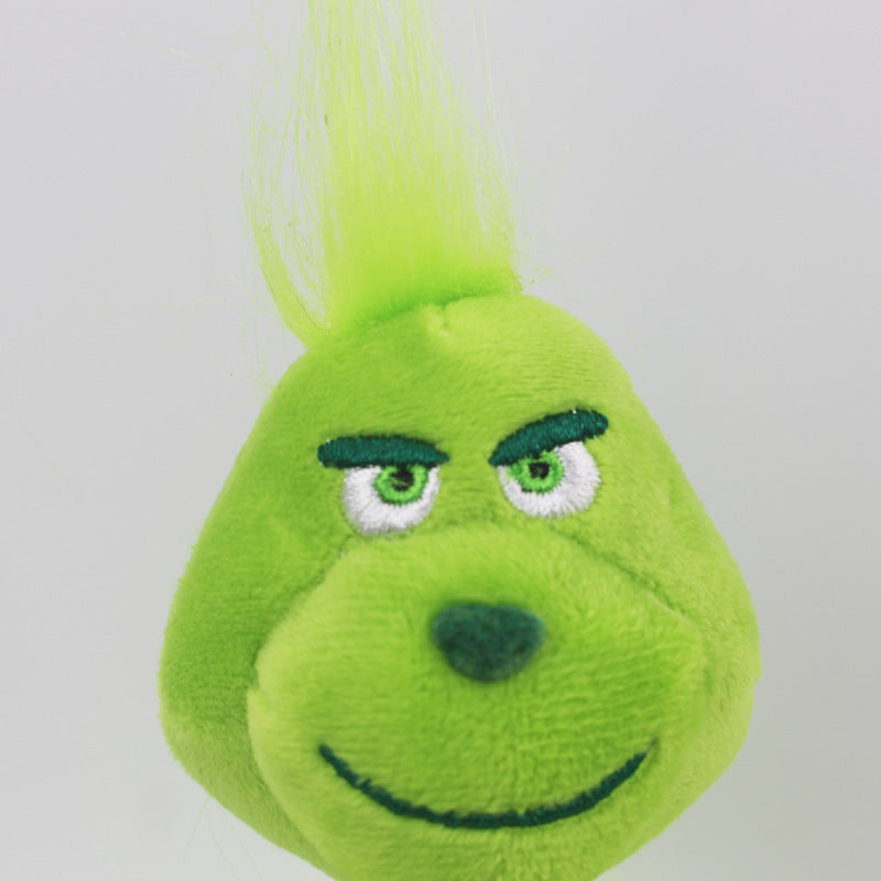 Green Plush Grinch Christmas Doll