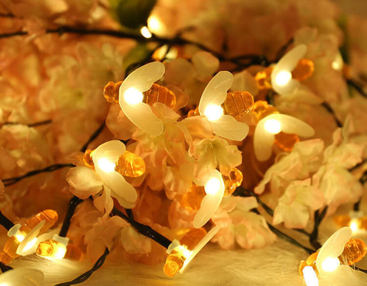 BowLift | Outdoor Solar Bees Waterproof LED Lights Festival Party Decoration String Lights