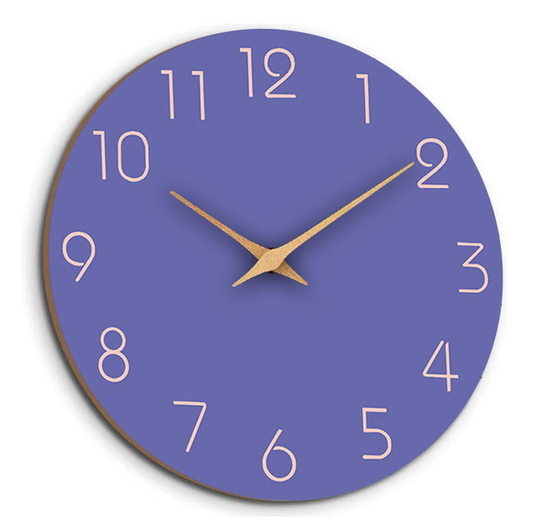 BowLift | Simple Colored Silent Wall Clock 12 Inch