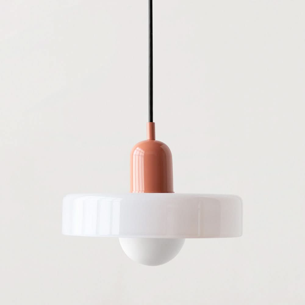 BowLift | Bauhaus Colored Glass Pendant Light