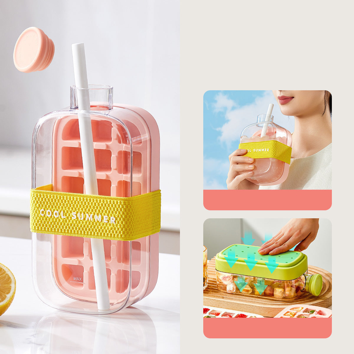 BowLift | Practical 2in1 Ice Cube Bottle