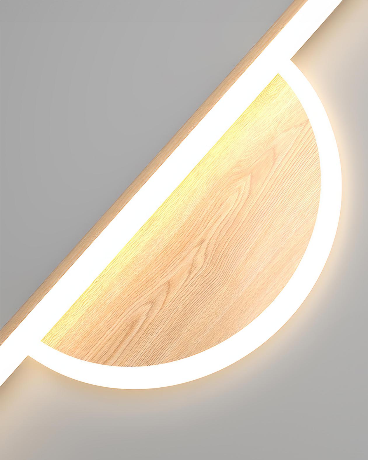 BowLift | Modern Wall Lamp made of Wooden Arch