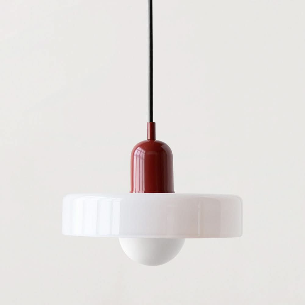 BowLift | Bauhaus Colored Glass Pendant Light