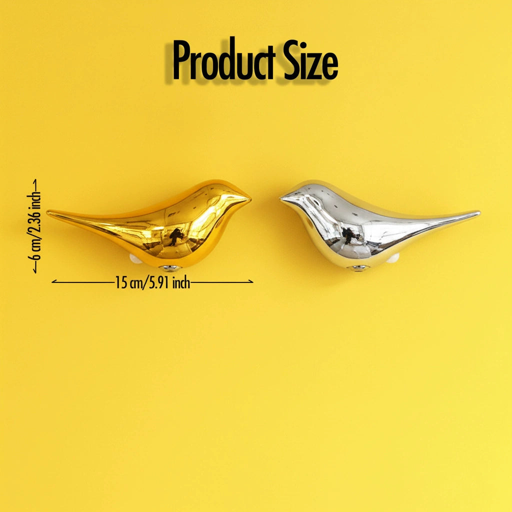 Luxury Home Gold/Silver Bird Wall Lamp Night Light Motion-Sensing Magnetic Dimmable