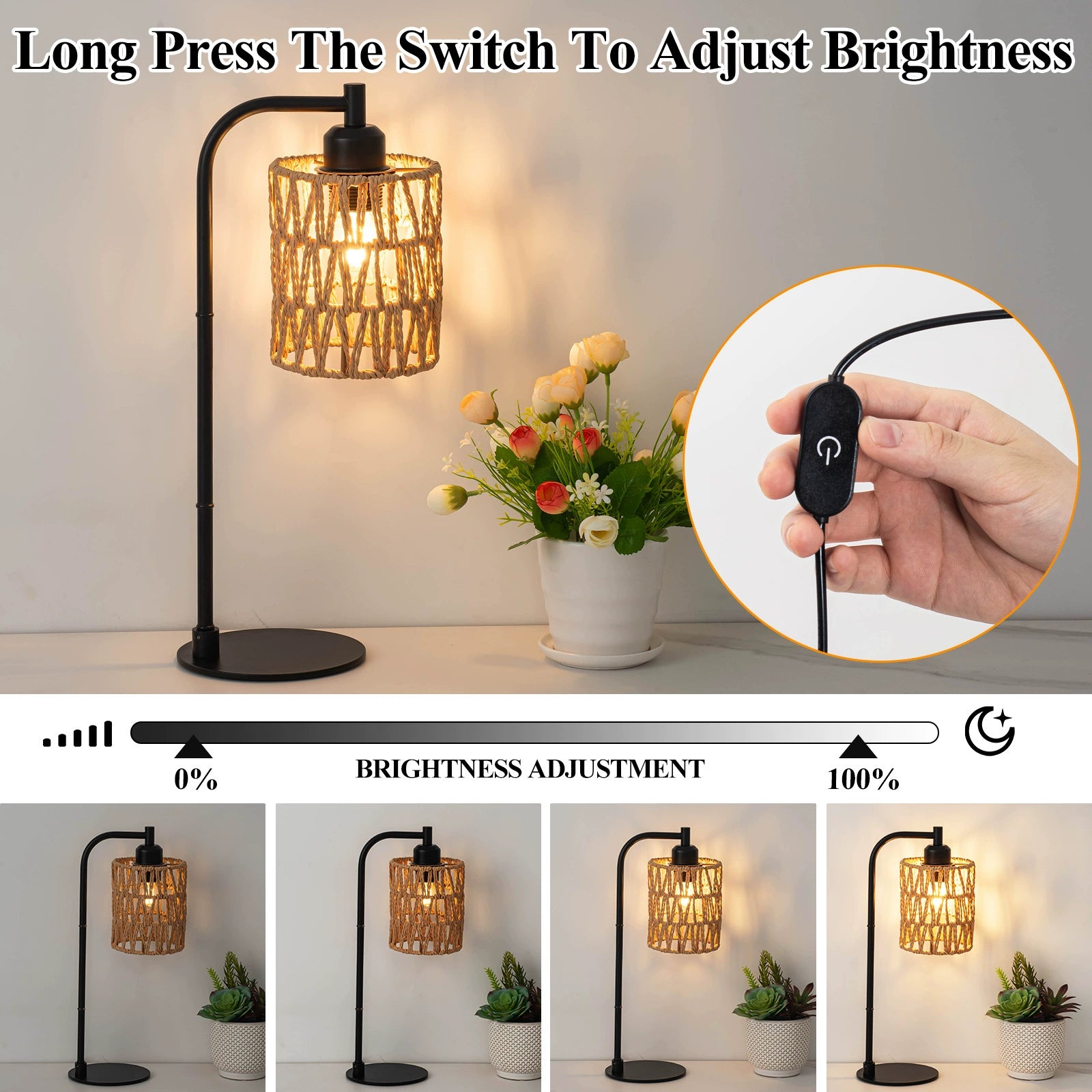 Bedroom Bedside Lamp High-End Hotel Creative Decor Ambient Lamp