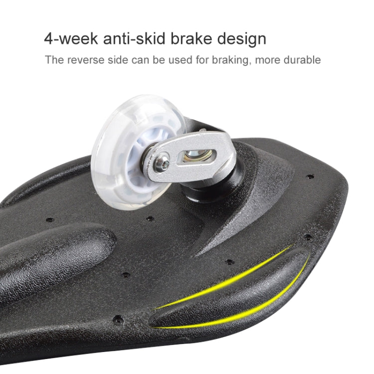 BowLift | Fashion Volcano Pattern Two-Wheel Skateboard Flashing Light Wheel Vitality Board (Pink)