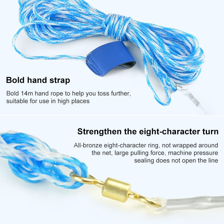 BowLift | 360 Flying Disc Monofilament Fishing Net, Height: 1.8 m